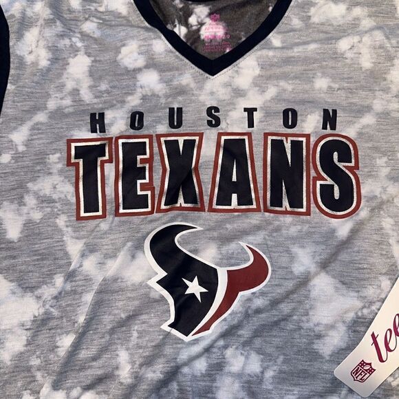 Houston Texans Teens Juniors Med Short Sleeve Shirt. Gray. Authentic. $27.99.B - Picture 2 of 6
